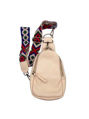 Urban Originals Anthropologie Cream Crossbody Bag Multicolor Adjustable Strap